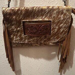 American Darling | Cowhide Leather Crossbody with Fridge | Adjustable Strap